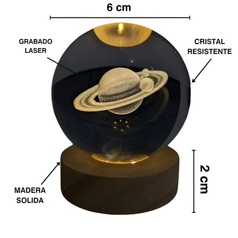 ESFERA PLANETA SATURNO - TIERRA - ASTRON